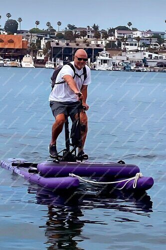 Водный велосипед Spatium Water Bike-P 10'6 Purple с подушкой