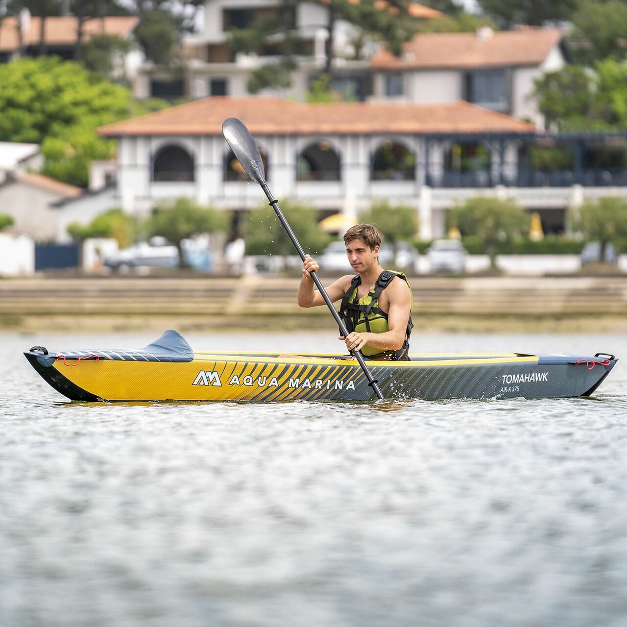 Каяк Aqua Marina Tomahawk Air-c. Каяк надувной одноместный. Aqua Marina Tomahawk Air-k 440.